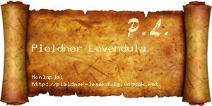 Pieldner Levendula névjegykártya